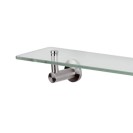 Mensola in vetro - serie minimal inox Remer MI20INOX