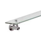 Mensola in vetro - serie minimal inox Remer MI20INOX
