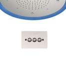 Soffione a soffitto 2 getti con led e diametro di 57 cm Remer 357LM57N Soffione a soffitto 2 getti con led e diametro di 57 cm Remer 357LM57N
