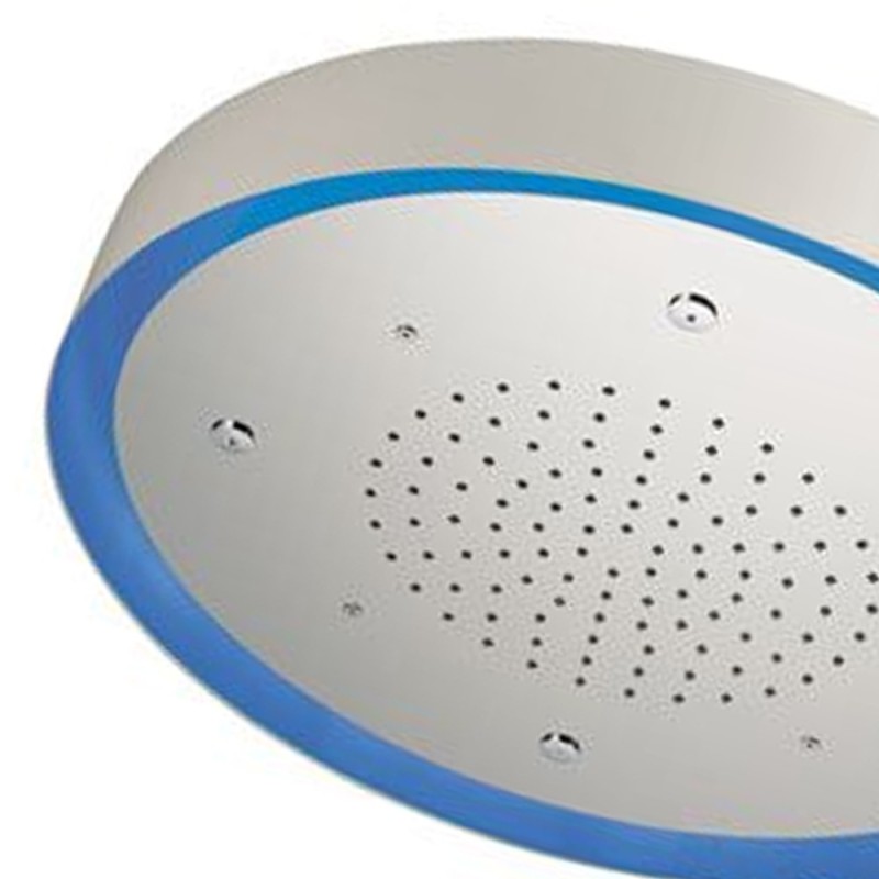 Soffione a soffitto 2 getti con led e diametro di 57 cm Remer 357LM57N Soffione a soffitto 2 getti con led e diametro di 57 cm Remer 357LM57N