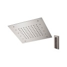 Soffione a soffitto 1 getto 30x30 cm con led in acciaio inox Remer 357RS30W Soffione a soffitto 1 getto 30x30 cm con led in acciaio inox Remer 357RS30W