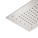 Soffione a soffitto 1 getto 30x30 cm con led in acciaio inox Remer 357RS30W Soffione a soffitto 1 getto 30x30 cm con led in acciaio inox Remer 357RS30W