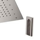 Soffione a soffitto 1 getto 30x30 cm con led in acciaio inox Remer 357RS30W Soffione a soffitto 1 getto 30x30 cm con led in acciaio inox Remer 357RS30W