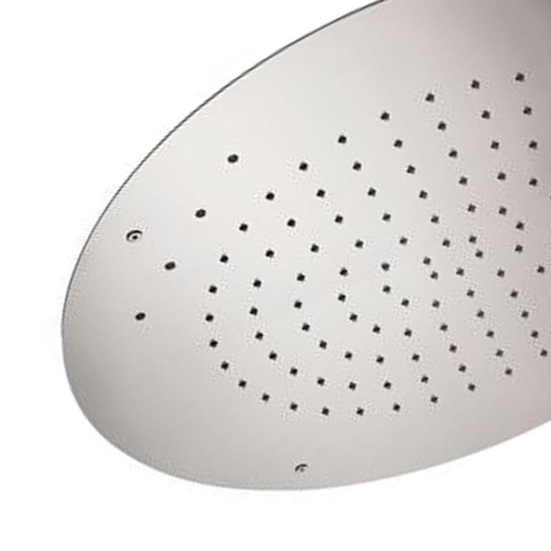 Soffione a soffitto 1 getto con led e diametro di 55 cm Remer 357RM55W