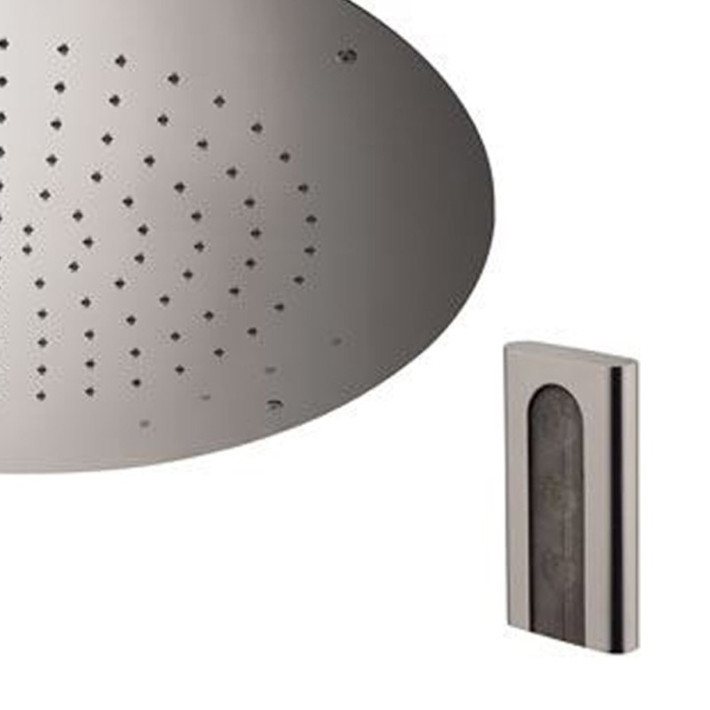 Soffione a soffitto 1 getto con led e diametro di 55 cm Remer 357RM55W
