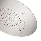 Soffione a soffitto 2 getti con led e diametro di 55 cm Remer 357RM55NW