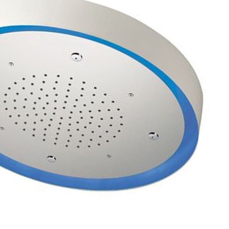 Soffione a soffitto 2 getti con led e diametro di 57 cm Remer 357LM57N Soffione a soffitto 2 getti con led e diametro di 57 cm Remer 357LM57N