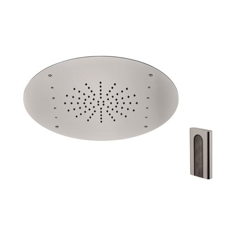 Soffione a soffitto 1 getto con led e diametro di 42 cm Remer 357RM42W