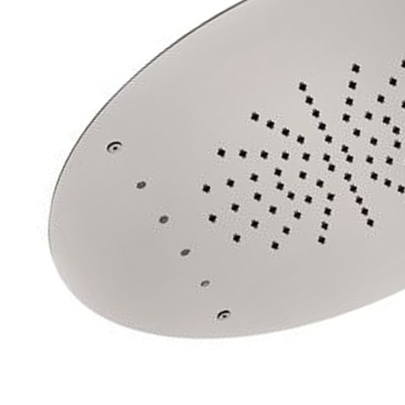 Soffione a soffitto 1 getto con led e diametro di 42 cm Remer 357RM42W