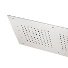Soffione a soffitto 1 getto 70X40 cm con led in acciaio inox Remer 357RR7040W