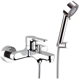 Rubinetto vasca esterno con kit doccia anticalcare a 4 funzioni - serie winner Remer W02