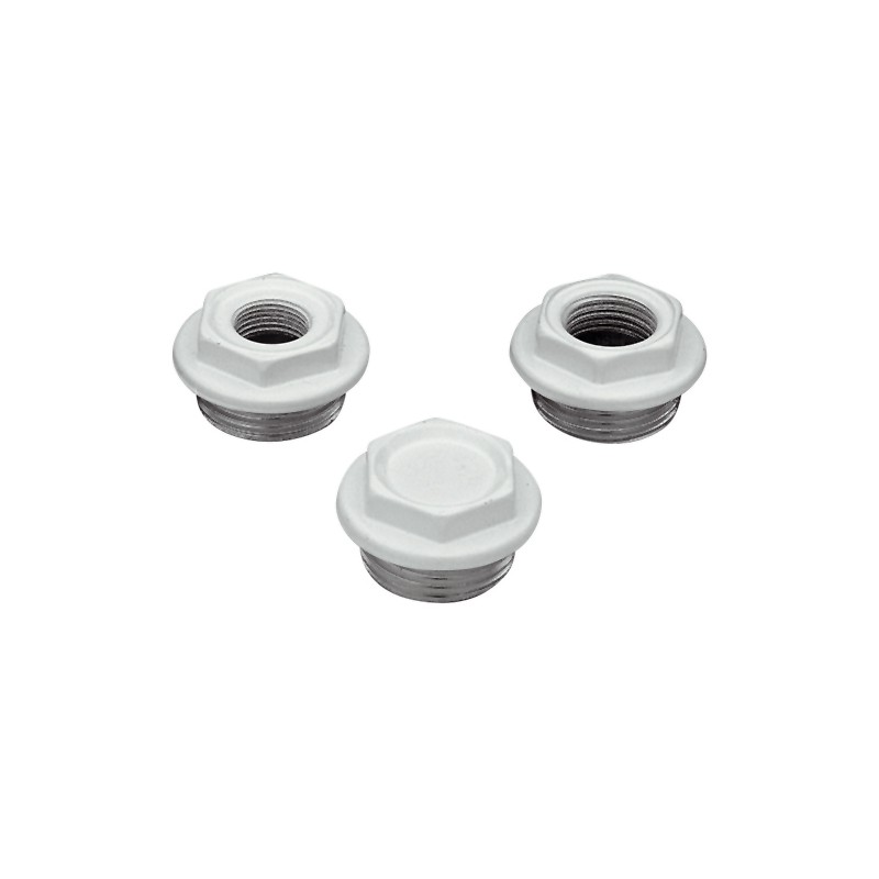 Tappo verniciato white per radiatori in alluminio 1 pollice RR 541SX10