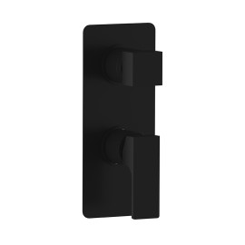 Miscelatore incasso doccia con deviatore a tre posizioni nero opaco serie Absolute Remer AU93NO