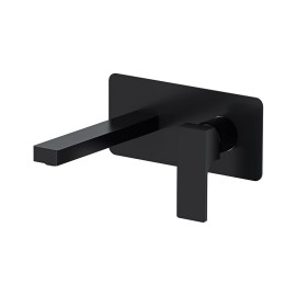 Miscelatore ad incasso per lavabo nero opaco serie Absolute Remer AU15NO