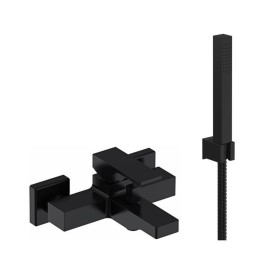 Miscelatore esterno vasca con kit doccia nero opaco serie Absolute Remer AU02NO