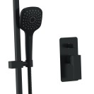 Set doccia completo a incasso con saliscendi nero opaco - serie Absolute Remer AU09S018CPUFSXNO