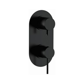 Miscelatore incasso doccia con deviatore a tre vie e tre posizioni nero opaco serie X Style Remer X93NO