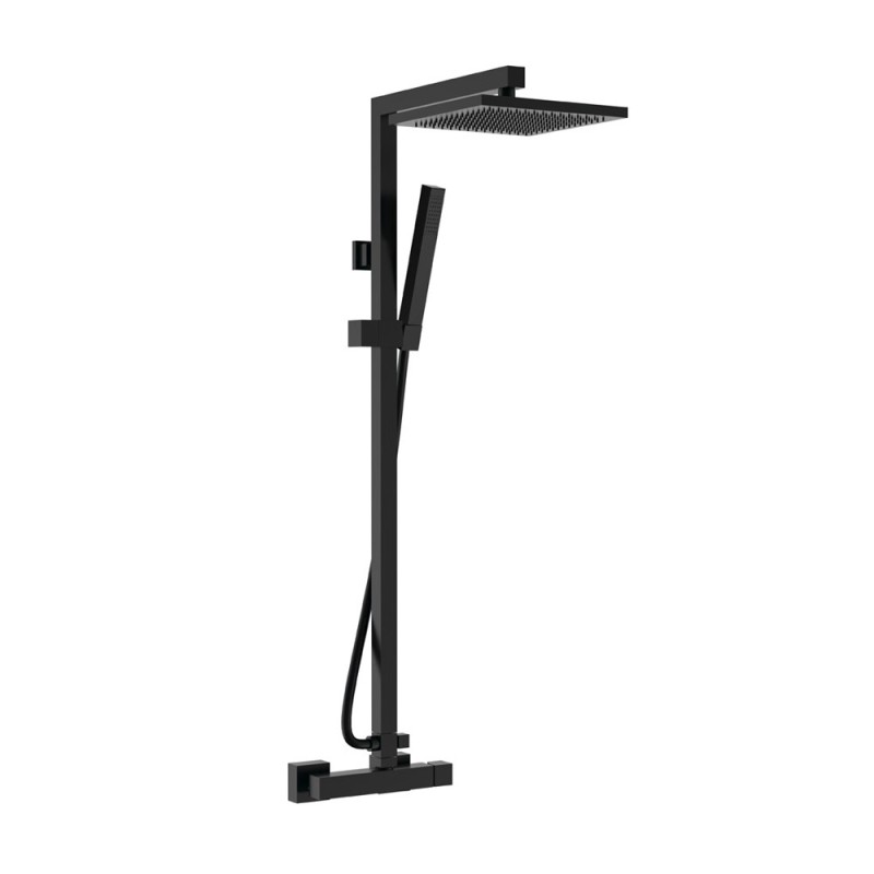 Set colonna doccia nero opaco serie Absolute Remer Q37XL7SSNO