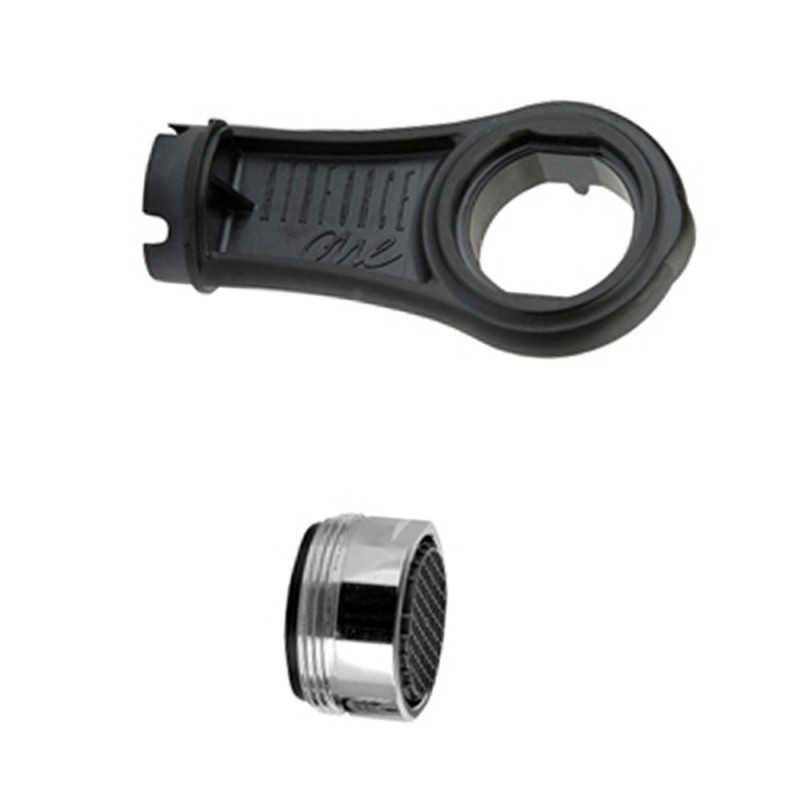 Set completo: 1 aeratore m24 anticalcare ad alta tecnologia, 1 chiave di pulizia settimanale RR 83AC