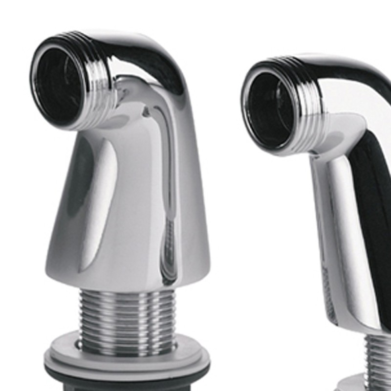 Coppia colonnette bordo vasca in ottone cromato, serie uk RR 88UK