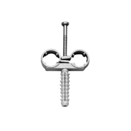 Collare doppio fermatubo con tassello mm 18 RR 62218