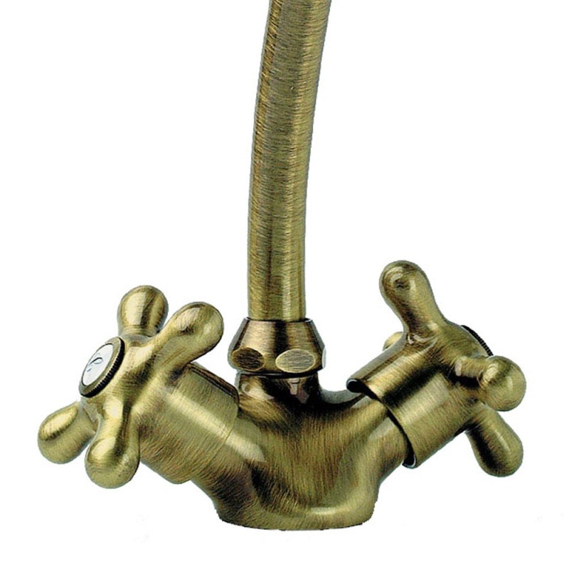 Rubinetto monoforo per lavello Etoile vecchio ottone Idrobric J46300