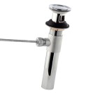 Scarico tipo america o americano in ottone pulito e cromato RR 95AM