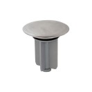 Tappo grande in ottone cromato per scarico automatico con piletta da 1 1/4 RR 95TAG