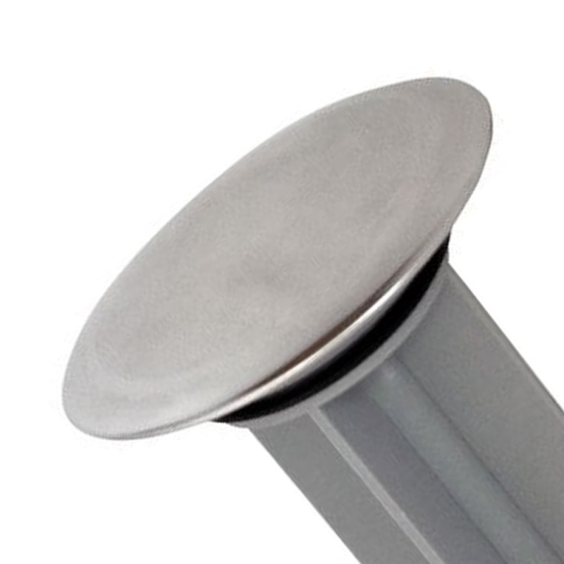 Tappo grande in ottone cromato per scarico automatico con piletta da 1 1/4 RR 95TAG