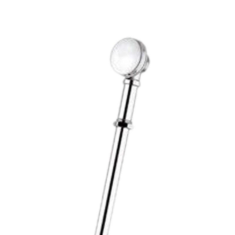 Colonna di scarico con tubo in rame e piletta click-clack, tutta cromata RR 96LICC
