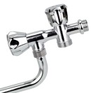 Rubinetto a snodo con attacco lavatrice con maniglia mini RR 25212