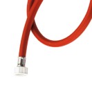 Tubo di carico per lavatrice, colore rosso con curvetta 250 cm RR 291250RS