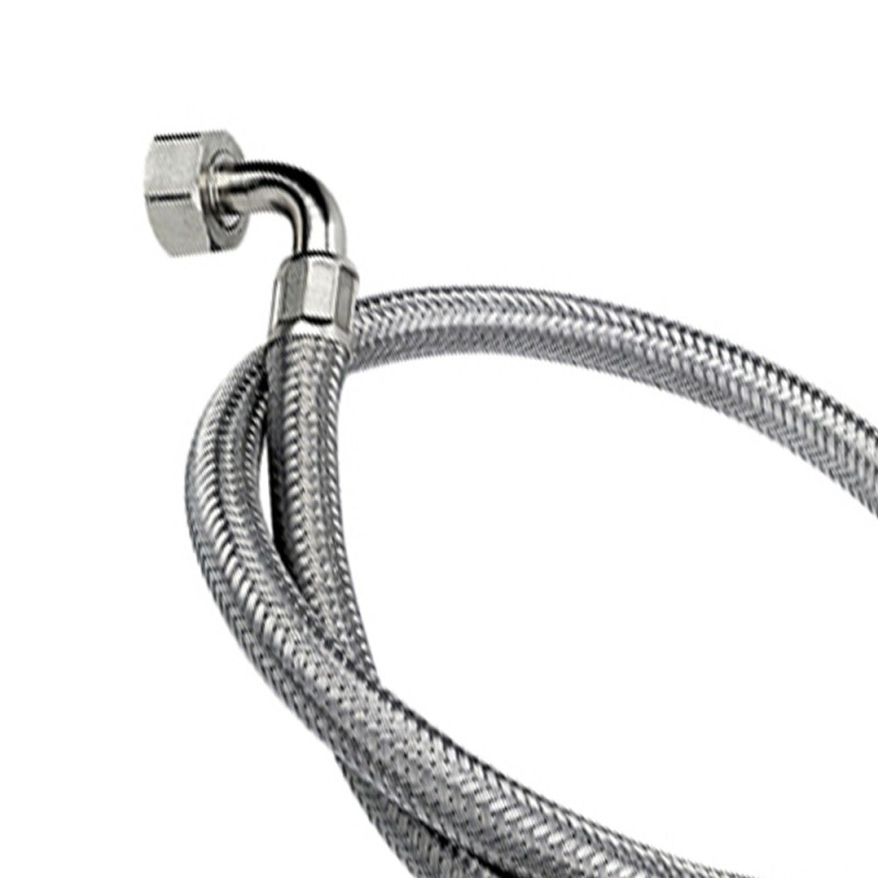 Tubo di carico in treccia di acciaio inox gigante con curvetta 150 cm RR 294150