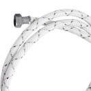 Tubo di carico con banda grigia e dadi in ottone nichelato 200 cm RR 295OT200