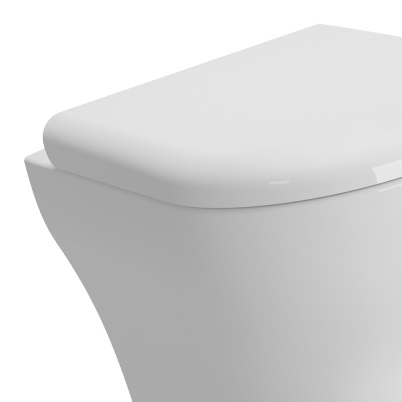 Vaso a pavimento filo muro con scarico parete in ceramica - Serie Zentrum Vitra SFUCER0685VF