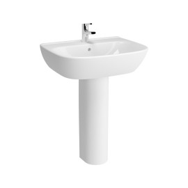 Lavabo 60 cm con colonna in ceramica - Serie Zentrum Vitra SFUCER0688COS-FUCER0687LA