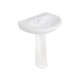 Lavabo da 60 cm con colonna in ceramica - Serie Lake Idrobric SFUCER0610LA-SFUCER0612CL