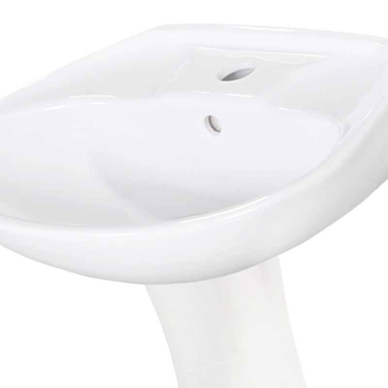 Lavabo da 45 cm con colonna in ceramica - Serie Lake Idrobric SFUCER0611LA-SFUCER0612CL