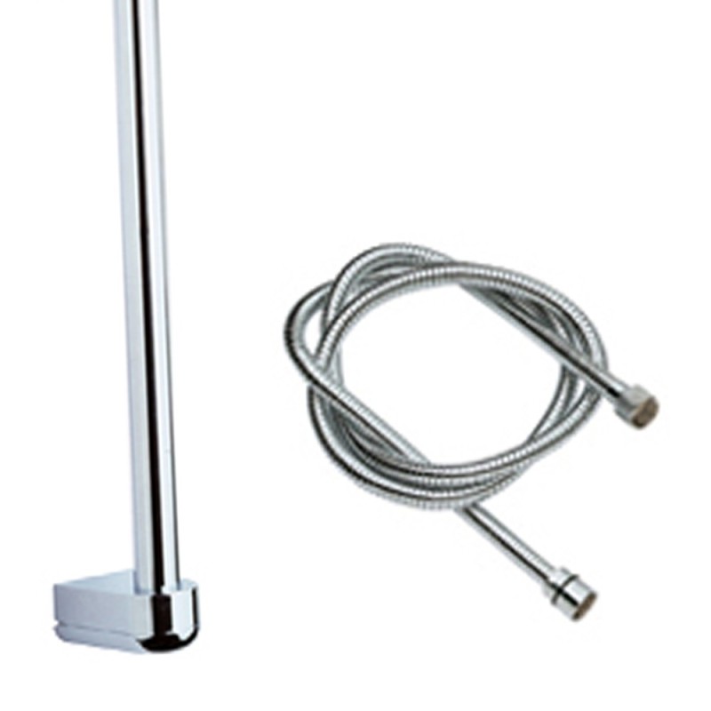 Saliscendi cromato con flessibile 60 cm Remer 311333