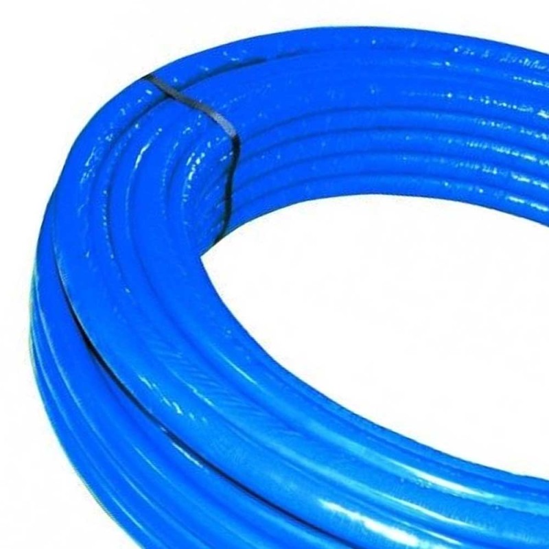 Rotolo mt. 50 tubo multistrato dm.16 rivestito blu Idrobric SFURMT0051BL