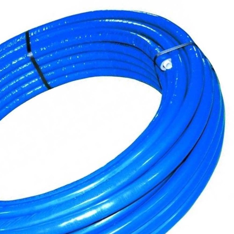 Rotolo mt. 50 tubo multistrato dm.16 rivestito blu Idrobric SFURMT0051BL