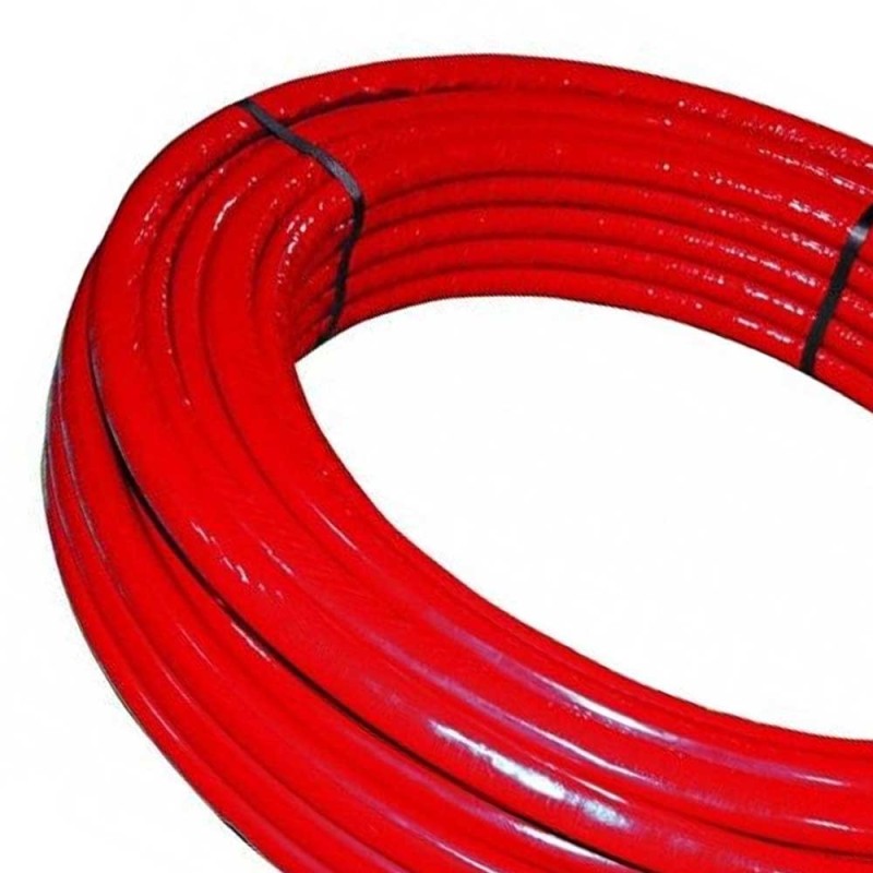 Rotolo mt. 50 tubo multistrato dm.20 rivestito rosso Idrobric SFURMT002750