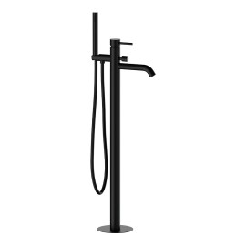 Miscelatore bordo vasca da pavimento nero opaco serie X Style Remer X08NO