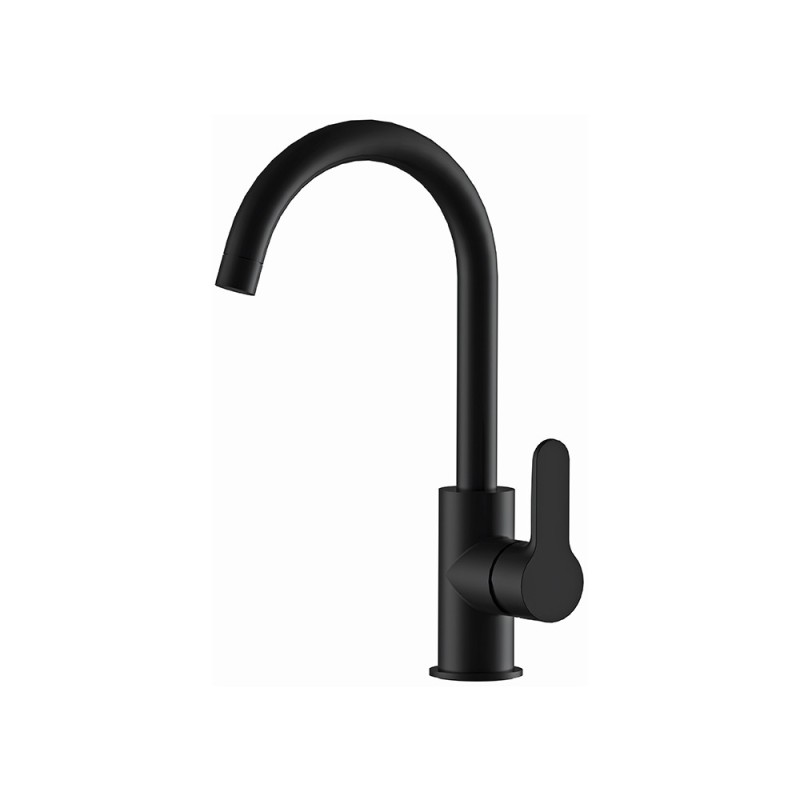 Miscelatore lavello alto nero opaco serie Winner Remer W72NO