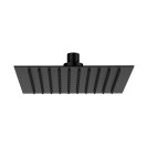 Soffione doccia quadrato ultrapiatto nero opaco in acciaio inox Remer 357UFSXNO