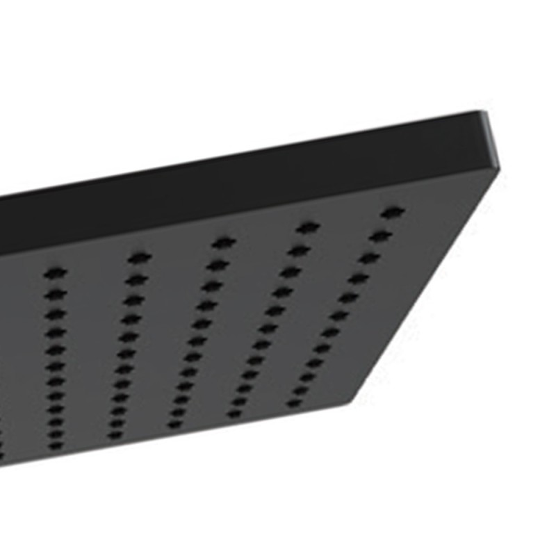 Soffione doccia quadrato 144 getti nero opaco in ottone Remer 359SSXNO