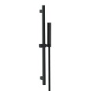 Saliscendi quadro con doccetta e flessibile nero opaco Remer 317S317SSNO