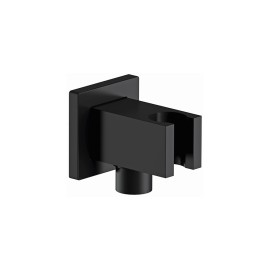 Presa acqua e supporto quadrato in ottone nero opaco Remer 337QNO