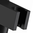 Presa acqua e supporto quadrato in ottone nero opaco Remer 337QNO Presa acqua e supporto quadrato in ottone nero opaco Remer 337QNO