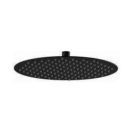 Soffione doccia tondo ultrapiatto nero opaco in acciaio inox Remer 357UFM20NO
